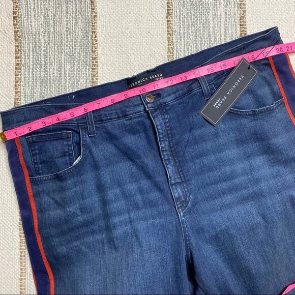 Veronica Beard Carolyn Baby Boot Side Stripe Jeans Women’s 24 - Picture 7 of 12